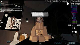 gangbang slut pounded bent over cowgystyle doggystyle in roblox condo