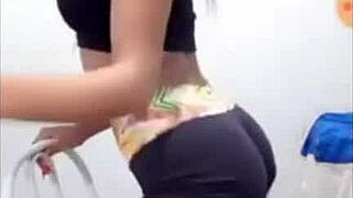 Sexy Beautiful Teen Girl Dances Cutely