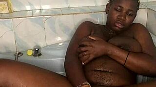 imagine my huge dildo stretching me in the bathroom