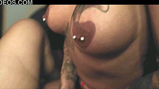 two tattooed bisexuals blast each other with bbc strapon pussy pounding fun!!