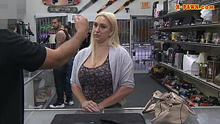 phat ass big boobs blonde gets pounded pov style