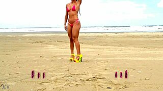 bikini brazilian nanda double penetration anal assfucking public outdoor masturbation