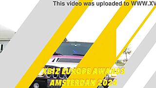 cataleya's wild 2-on-1 interracial anal blowbang at xbiz amsterdam 2024