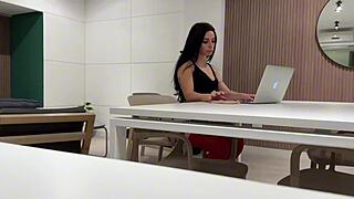 HARDCORE DOGGY BLOWJOB WITH BIG COCK PETITE ALMENDRA GALA!!
