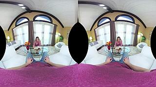 Provocative Cali Carter's Huge Ass Bounces On Cock In VR Blowjob Cum Swallow!