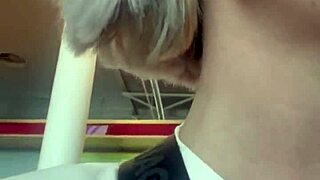 Teasing Outdoor Public Fear Turns Into Wild Airplane Panic Strip Show!