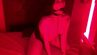 bound submissive kittydj moans as master ties and punishes roughly