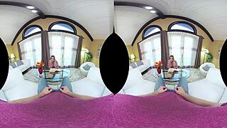 Provocative Cali Carter's Huge Ass Bounces On Cock In VR Blowjob Cum Swallow!