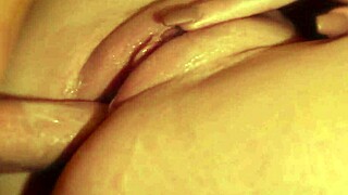 He Fills Fat Pussy with Cum Creampie in Rough Missionary