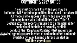 pony tailed brunette brittany shae strips lingerie takes big tits face fucking blowjob