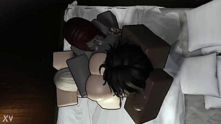 blonde and redhead get bareback doggy from huge black cock