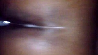 Big black cock slams fat teen pussy doggystyle bent over