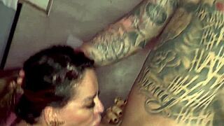 that tattooed young stud pounds this busty brazilian milf hard