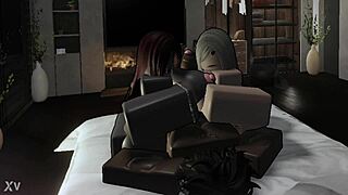 blonde and redhead get bareback doggy from huge black cock