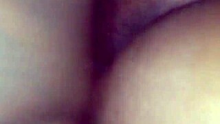 Big black cock slams fat teen pussy doggystyle bent over