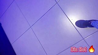 imagine catching blonde masturbating in gym bathroom!
