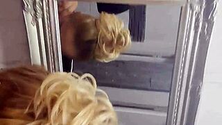 horny couple risking it all with public toilet fuck 😈🚽💦