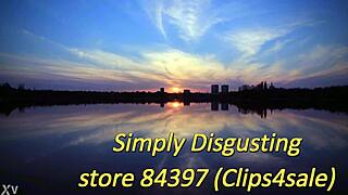 Chubby BBW Milf Forces Fat Slave to Lick Feet and Humiliating Food Domination