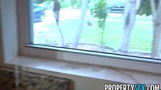 Busty Agent Earns Xmas Bonus with Deepthroat