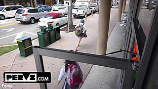 shoplifter daisy stripped naked and ripped clothes fucked hard by officer nicky at work?