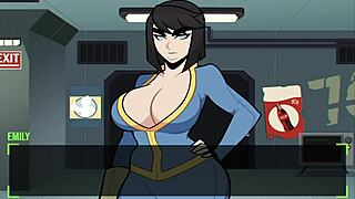 big ass tits babe plays silent fuckout game relaxing hard