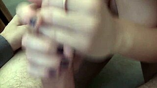 Can redhead alisha adams big tits handjob take cumshot?