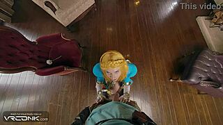 VR Fuck Princess Zelda Cowgirl Ride Cum in Wet Pussy Parody