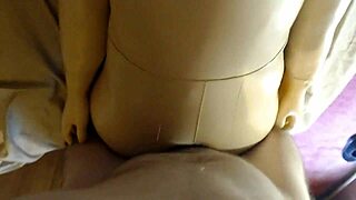 50yo man pounds old faithful chubby sex doll hard