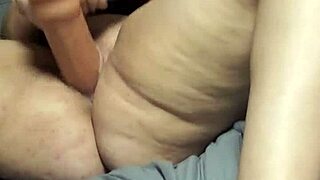 BbW Bride Stuffs Shaved Pussy with 12 Inch Dildo