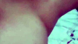 after drinks at the bar homemade latina couple gets dirty with ass worship kissing