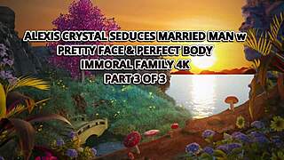 alexis crystal worships throbbing cock with deepthroat face sitting rimjob