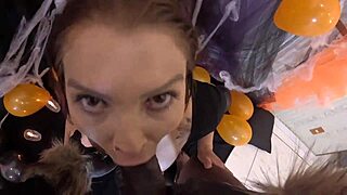 halloween werewolf rams pumpkin woman's big ass anal with monster black cock moaning