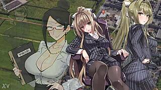 Office Lady Manages Daily Work Tasks