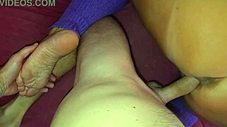 stepmom rewards stepson with big ass lingerie foot fetish fingering taboo play