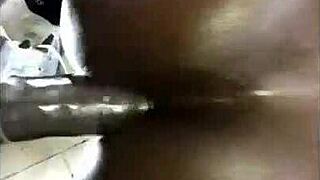 Brunette homemade couple pounds super deep anal doggystyle