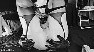 adina125ml stretches her ass with anal fingers and heels 😈🍑🔥