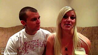 hey babe, nog my mug intro... casting this hot blonde couple with dirty talk interview 😘🔥