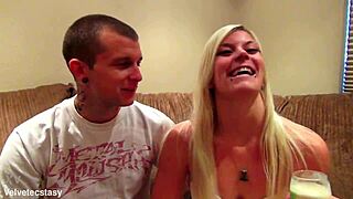 hey babe, nog my mug intro... casting this hot blonde couple with dirty talk interview 😘🔥