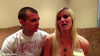 hey babe, nog my mug intro... casting this hot blonde couple with dirty talk interview 😘🔥