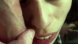 Ready for submissive cuddle play with petite slave Candie Cross?