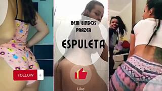 Beautiful Latina in Lingerie Gives Dirty JOI Foot Jerk Off