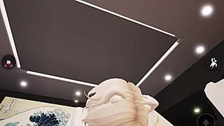 Fox Girl Bent Over Rough Doggystyle Pounding Cumshot