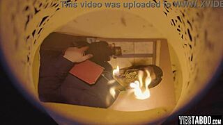 priest bends curvy teen over for hardcore anal ass railing