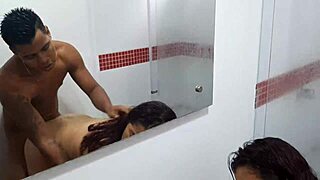 salma loves riding her stepsons thick cock deep in her dripping wet pussy