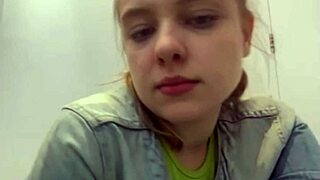 18yo Blonde BBW Fingers Big Tits to Orgasm in Public Fitting Room