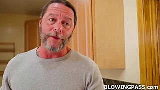 Busty Milf Gags On Plumber's Monster Cock Deepthroat