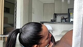 i invited this new latina friend over and we got wild with his monster cock - nysdel amateur couple fun