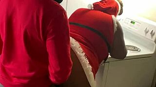 mrs claus gobbles santa's bbc quickie?