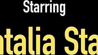 Natalia starr fingers her big clit and pussy lips till she cums 😍🔥