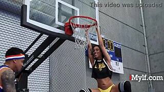 Ebony Milf Jayne Doh Lawson Rides Big Black Cock Outdoors